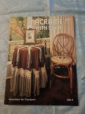 Macrame With Style Pattern Book - Cream Macramé Designs